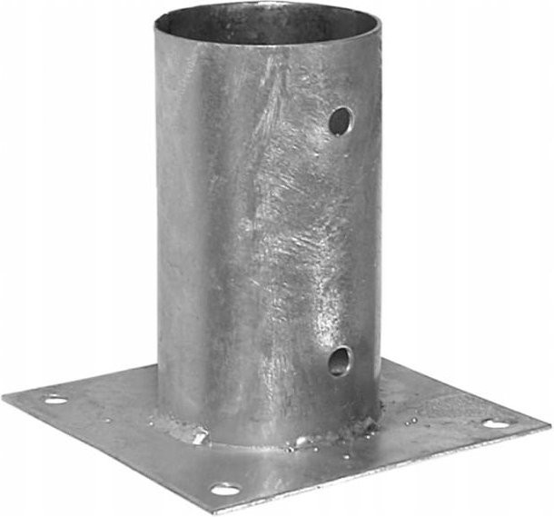 Schirmständer Feueranker von DOMAX aus verzinktem Stahl in Silber, B/T/H: 150 x 150 x 2 mm - Bild 1