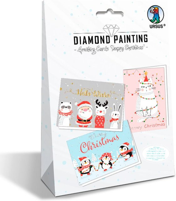 URSUS Diamond Kartenset Merry Christmas Weihnachten - Bild 1