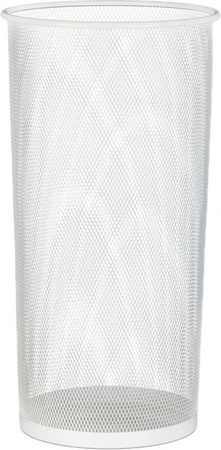Relaxdays Schirmständer aus Metall in Weiß, Höhe: 49,5 cm, Breite: 26 cm, Tiefe: 26 cm