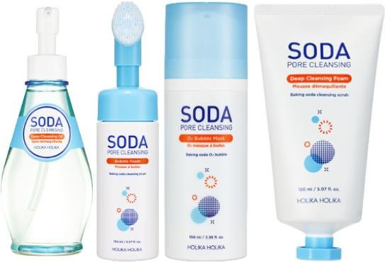 Holika Holika Soda Tok Tok 4-Step Full Set, Gesichtspflege, Unisex - Bild 1