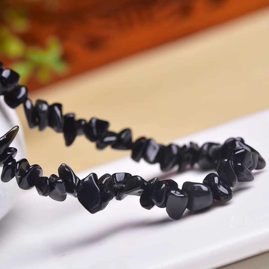 Armband Obsidian, Schwarz, Unisex - Bild 4