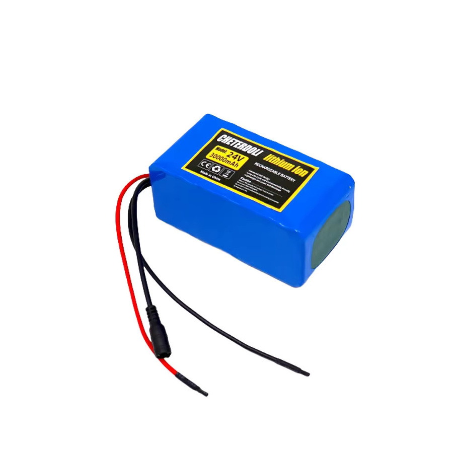 Cheterdoli 24V 30Ah Li-Ionen-Akku 18650 Lithium-Batterie in Blau für E-Bike, Scooter und Elektromotor inklusive 2A Ladegerät - Bild 2