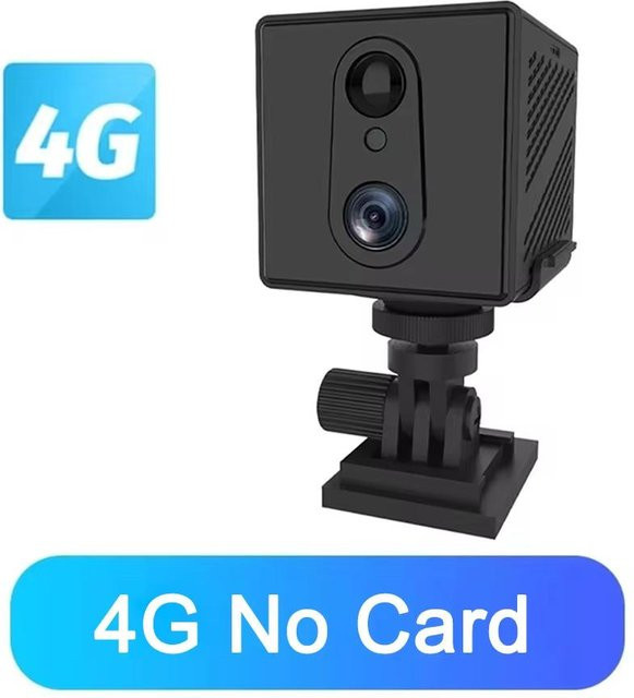 Vstarcam 5MP 4G SIM Karte Mini Überwachungskamera für Indoor mit Nachtsicht und wiederaufladbarem 3000 mAh Akku in Schwarz - Bild 1