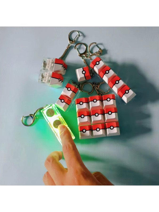 TAKARA TOMY Pokeball Tastatur-Tastenanhänger, mit LED-Licht - Bild 4