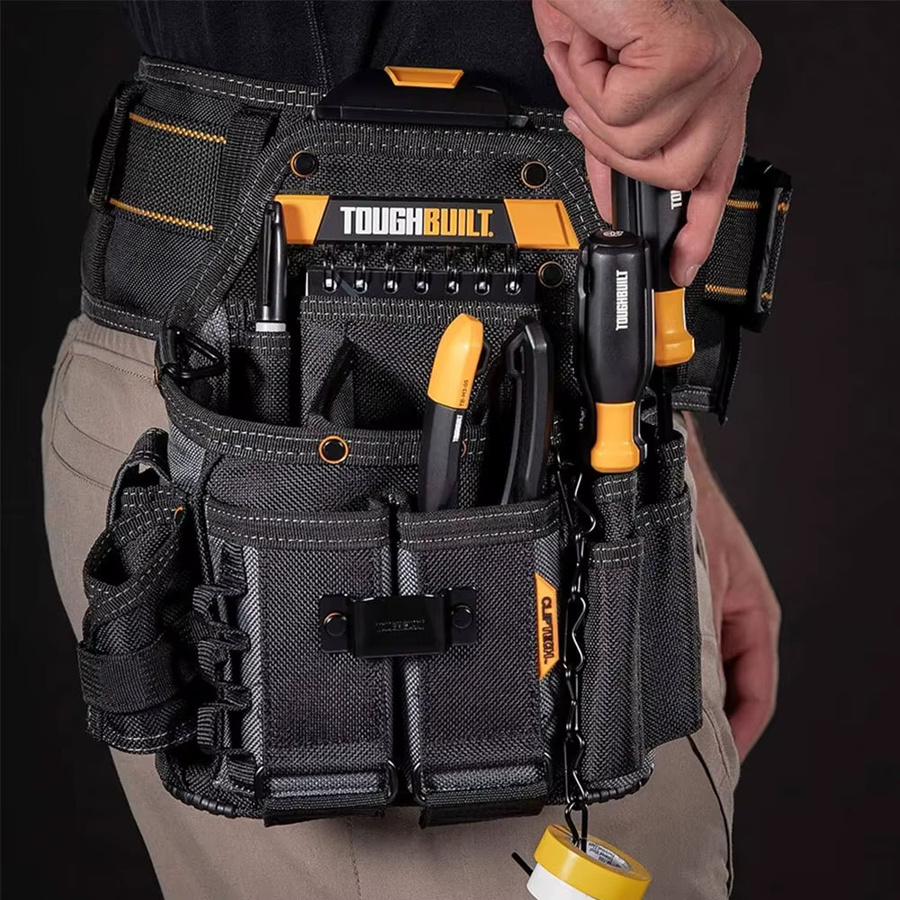 TOUGHBUILT TB-CT-114 Journeyman Elektrikertasche mit Schultergurt und ClipTech Werkzeug-Organizer sowie Ständer für die Elektrotechnik - Bild 3