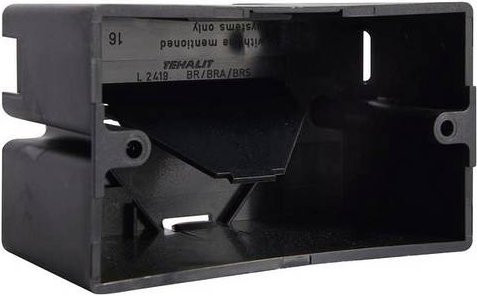 Hager L2419SCHW Einbaudose Geräteeinbaudose aus Kunststoff in Schwarz - Bild 1