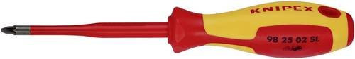 Knipex Pozidriv Schraubendreher PZ 2 Slim VDE rot Klingenlänge: 100 mm - Bild 1