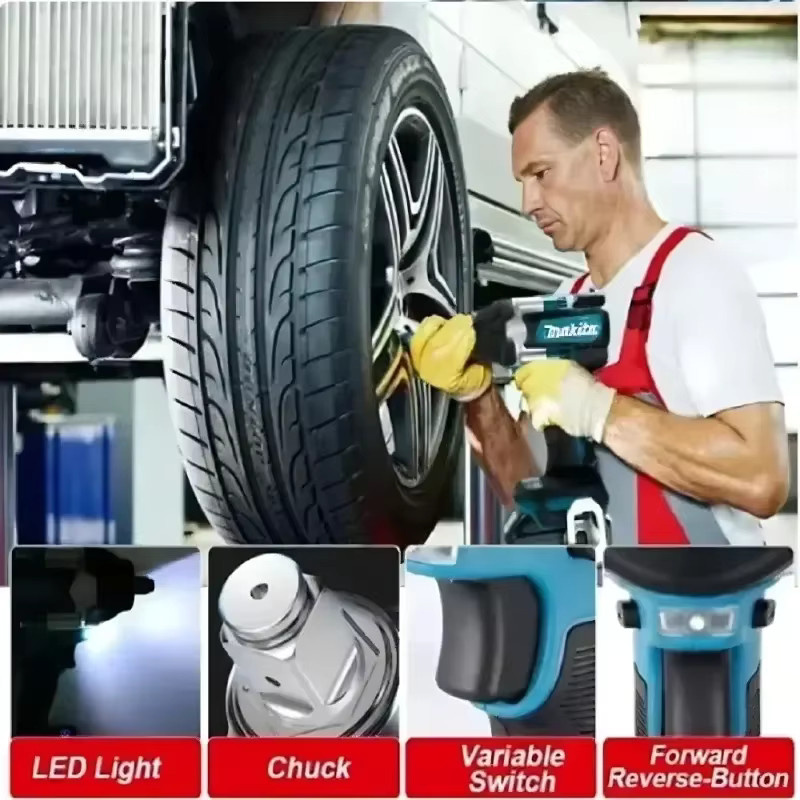 Makita DTW700 18V Bürstenloser Schlagschrauber mit Lithium-Ionen-Akku, 1000Nm, Variable Geschwindigkeit und Auto-Stopp - Bild 6