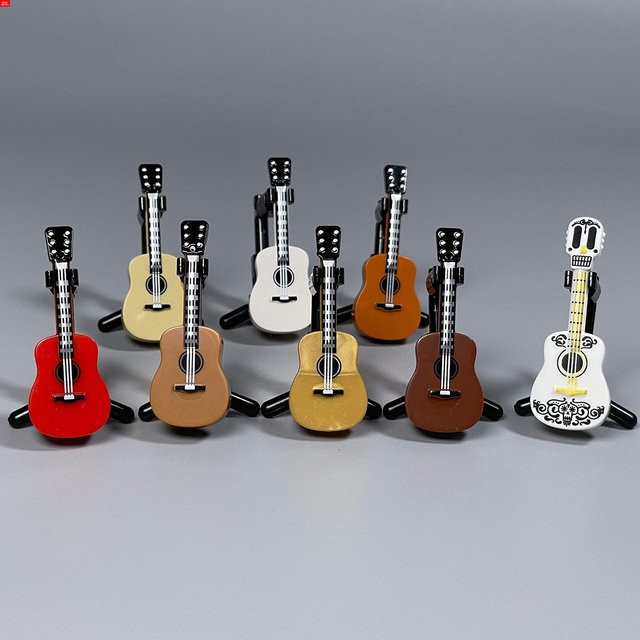 Yiran toy MOC Bausteine Gitarrenständer Musikinstrumente 4cm Figur - Bild 1