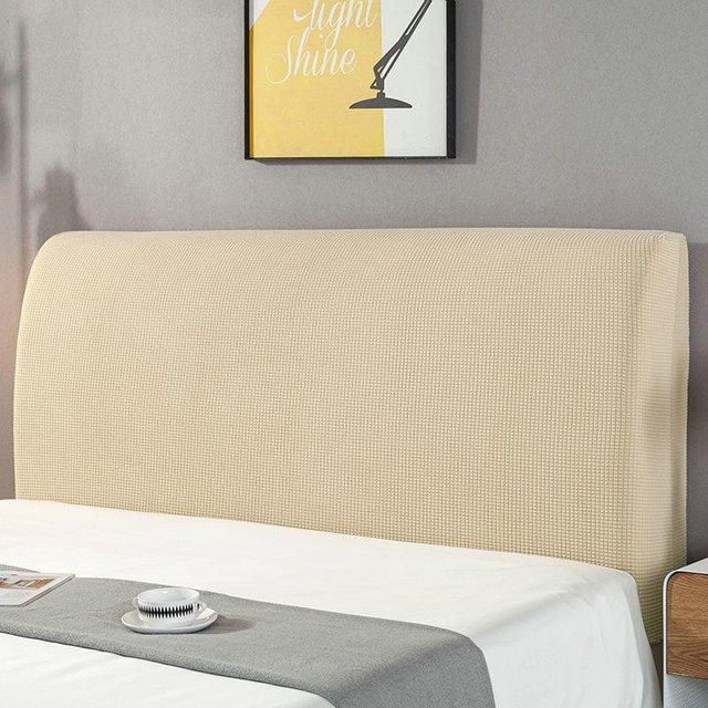 Morse Kopfteilbezug elastisch in Beige, Breite: 150 cm - Bild 1