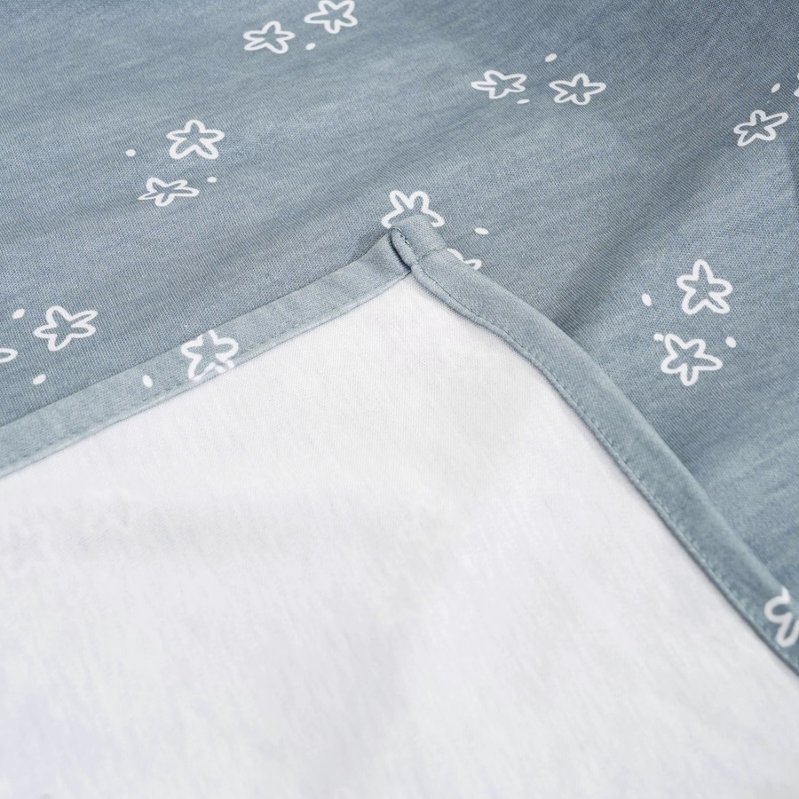 HappyFlute Babydecke aus Bambus-Baumwolle in Blau, B/B: 80 x 80 cm - Bild 3