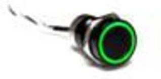 Bulgin MC16MOBRG Drucktaster in Grün aus Aluminium - Bild 1