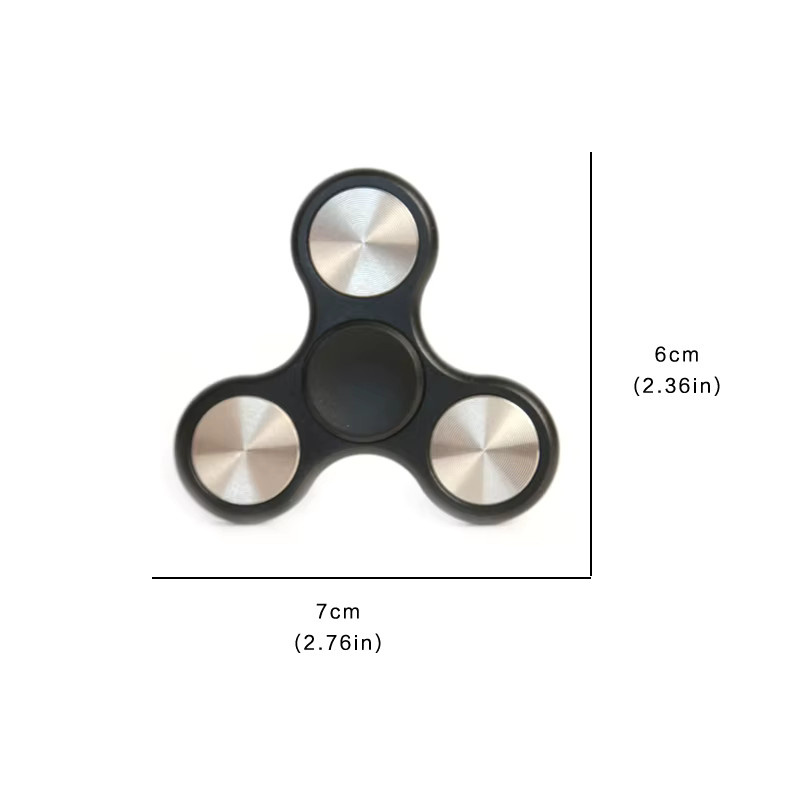 soulbao Fidget Spinner, Aluminiumlegierung, Metall, dreiflügelig - Bild 4