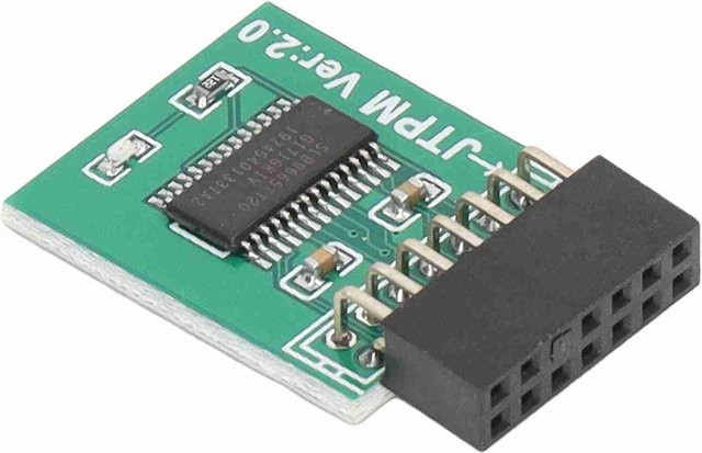 MSI TPM 2.0 Modul mit 14-Pin-LPC-Schnittstelle für Windows 11, Grün - Bild 1