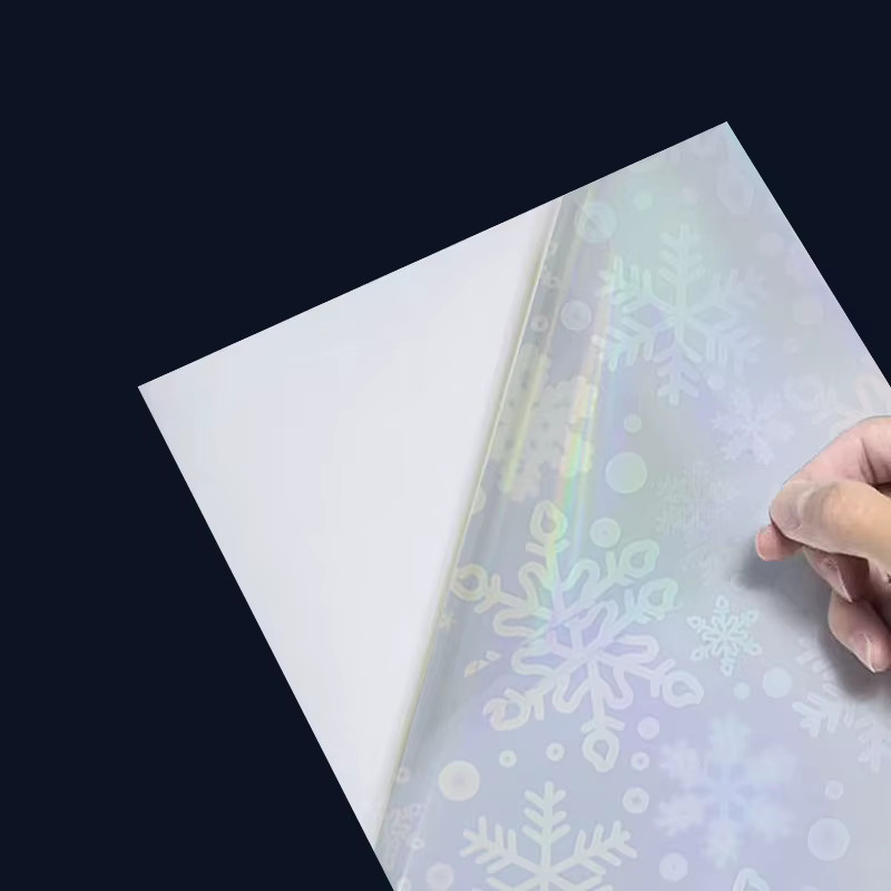Tonpei Transparentes Holografisches Vinyl-Aufkleberpapier A4 für Tintenstrahldrucker Wasserdicht und Reißfest für DIY-Projekte - Bild 2