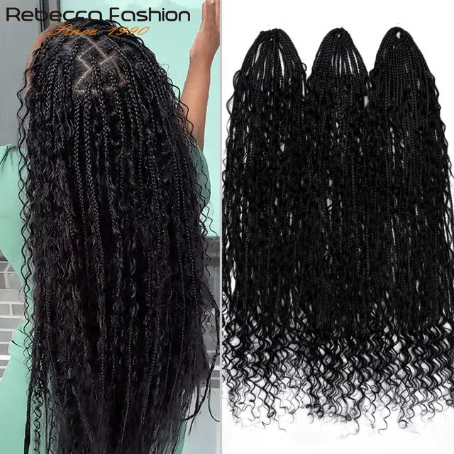 Rebecca Hair Crochet Boho Locs Haarverlängerung, 24 Zoll, Echthaar-Locken - Bild 1