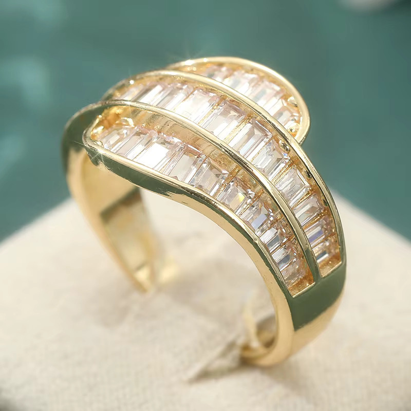YoYo Eheringe, Zirkonia, Gelbgold, Damen - Bild 2