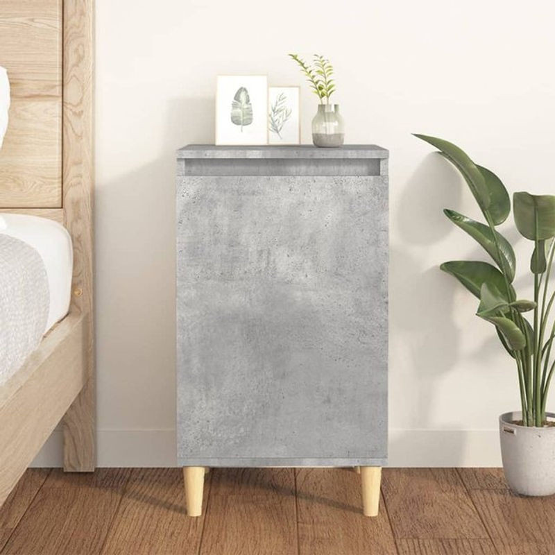 Vidaxl Nachttisch in Beton-Optik Grau, Modernes Design aus Holzwerkstoff, B/T/H: 40 x 35 x 70 cm - Bild 1
