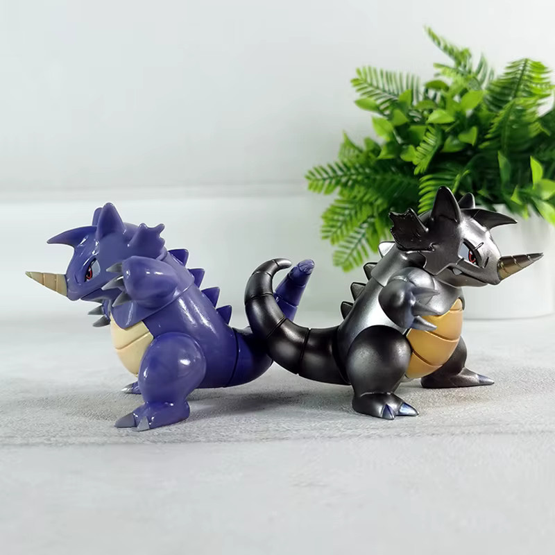 Bandai Pokémon Rhydon Anime Figur, Einzelfigur, Kunststoff, Bunt / Mehrfarbig - Bild 1