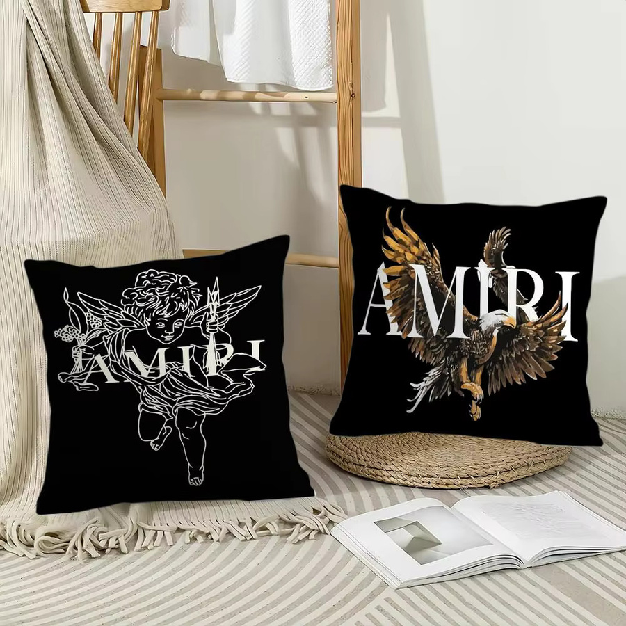 A-AMIRI Kunst-Kissenbezug aus seidigem Kurzplüsch mit Grafik-Tierprint, quadratisch, Schwarz/Weiß, B/T/H: 30 x 30 x 30 cm - Bild 4