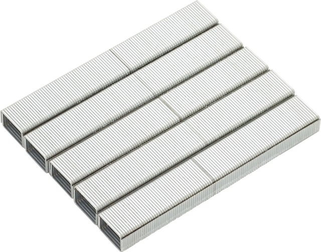 LUX-TOOLS Feindrahtklammern Comfort aus verzinktem Stahl, Farbe: Silber, B: 11,4 mm, H: 14,0 mm, 1.200 Stück - Bild 1