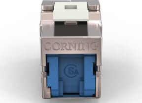 Corning RJ45 Keystone Kat. 6A Ethernet LAN Anschlussdose KAXBSM-00104-C001-BP BP24 in Multicolour - Bild 1