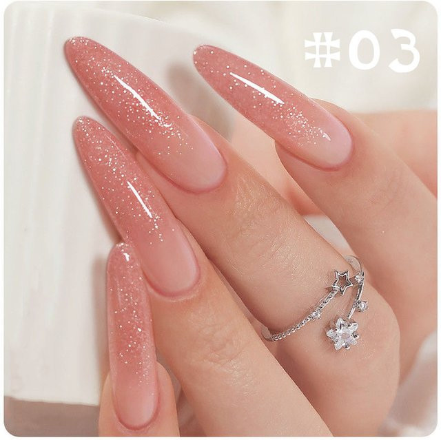 MIANEL Gel-Nagellack, Rose Broken Pink Nude, 12 ml, schimmernd - Bild 1