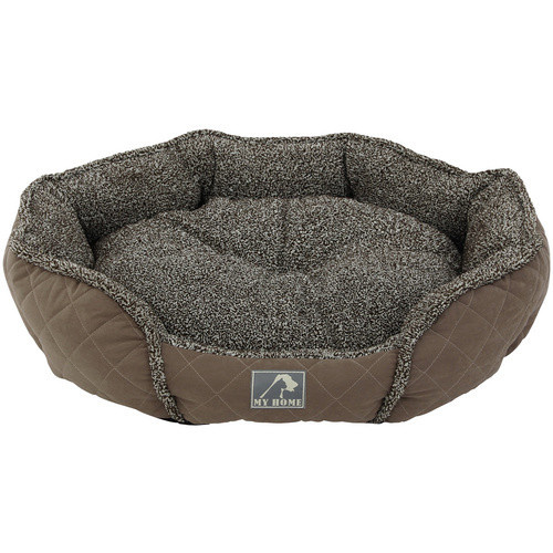 Heim Hundebett und Katzenbett Slurry Braun aus Fellimitat, B/T/H: 57 x 52 x 14 cm - Bild 2