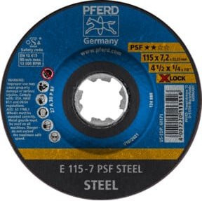 PFERD Schruppscheibe blau Durchmesser: 115 mm, Breite: 10 mm - Bild 1
