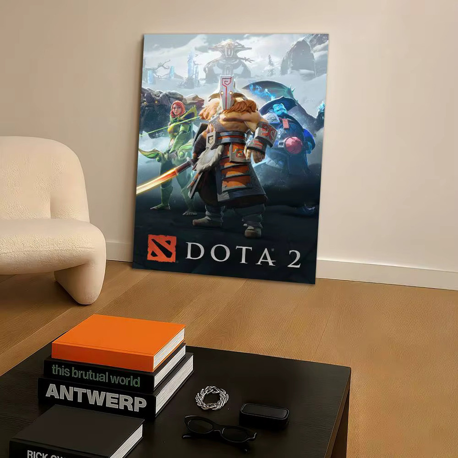 MINISO DOTA 2 Anime Poster Aufkleber, wasserfest, mehrfarbig, rechteckig - Bild 4