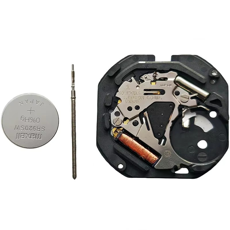 VX32 Uhrwerk, Quarzwerk, Datumsanzeige, Silber - Bild 3