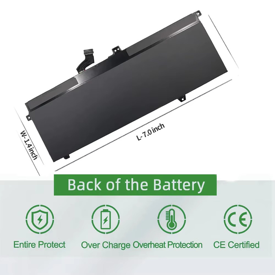 SKOWER Akku für Lenovo ThinkPad X13 Gen 1 und X390, 48Wh, Schwarz - Bild 4