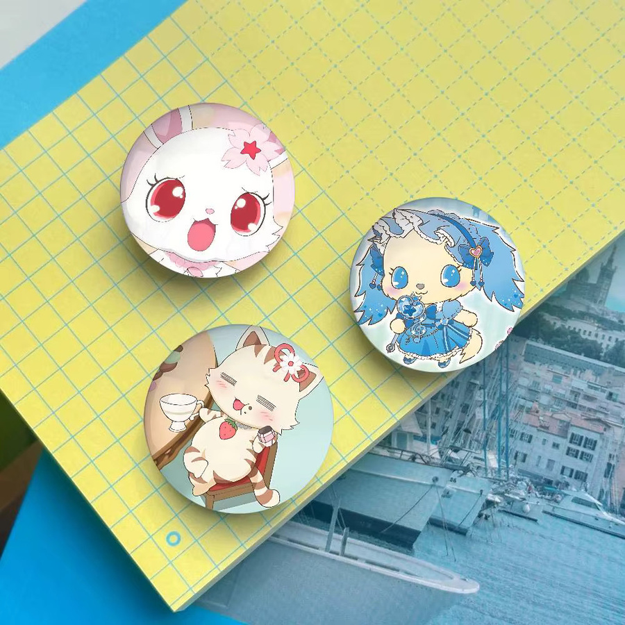Brosche J-Jewelpet, Weißblech, Anime - Bild 3