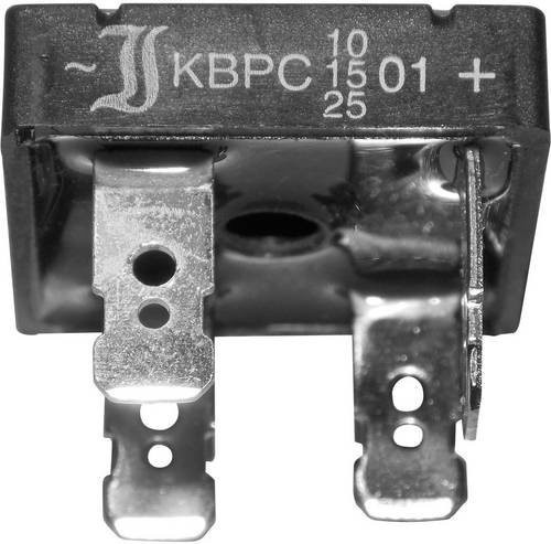 Diotec KBPC10/15/2501FP Brückengleichrichter KBPC 100V 25A Einphasig in Schwarz - Bild 1
