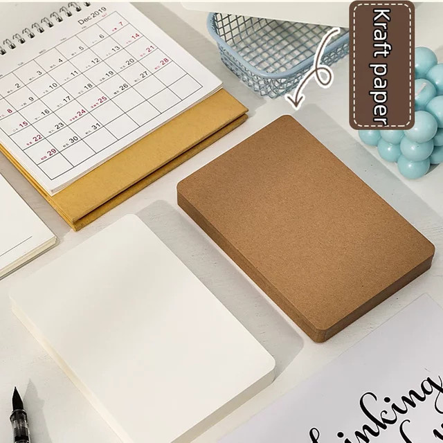 Leere Kraftpapier Karten zum Gestalten für DIY Postkarten und Einladungen, B/H: 11 x 7 cm - Bild 1