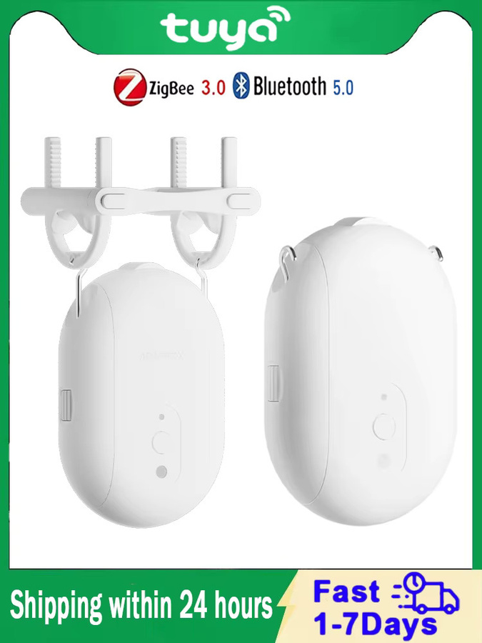 Timethinker Tuya ZigBee Smart Vorhangroboter mit Bluetooth, Elektrischer Vorhangmotor mit Timing-Funktion, Farbe: Weiß - Bild 4