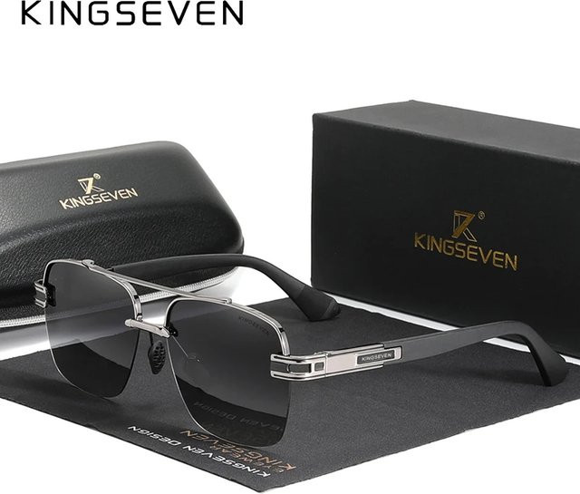 KINGSEVEN Sonnenbrille Halbrand, polarisiert, Unisex - Bild 1