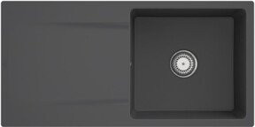 Villeroy & Boch Siluet 60 Flat Flächenbündige Spüle aus Keramik in Graphit mit Ablauggarnitur - Bild 1