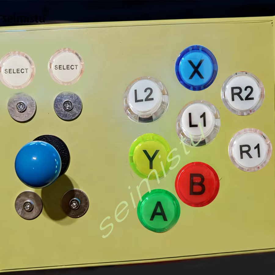 Seimistu Arcade Druckknopf 30mm Transparent für Neo Geo Joystick DIY-Konsole - Bild 2