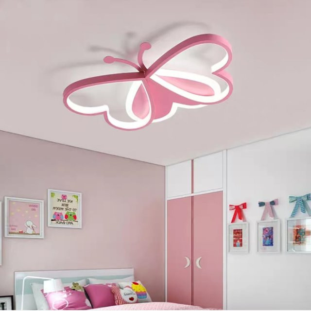 YIYIBYUS Schmetterling LED Deckenleuchte dimmbar, kreative Deckenlampe für Kinderzimmer und Schlafzimmer in Multicolour - Bild 1