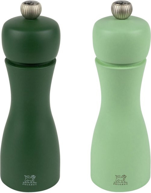 Peugeot Salz- und Pfeffermühlen-Set Tahiti in Mintgrün/Moosgrün, Höhe: 15 cm - Bild 1