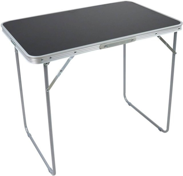 VCM Campingtisch Galdas in Weiß aus Metall und MDF, B/H/T: 80 x 70 x 53 cm - Bild 1