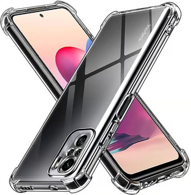 Techsuit Stoßfeste Schutzhülle für Xiaomi Poco M5s, Redmi Note 10S und Note 10 in Transparent - Bild 1