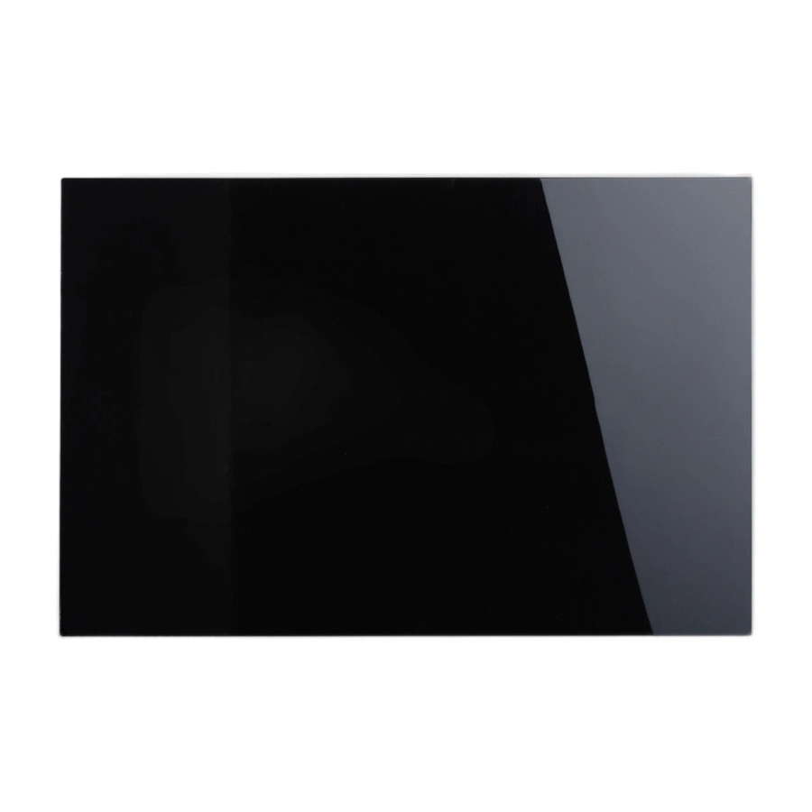 Relaxdays Magnettafel aus Glas und Metall in Schwarz, Breite: 100 cm, Höhe: 60 cm - Bild 2