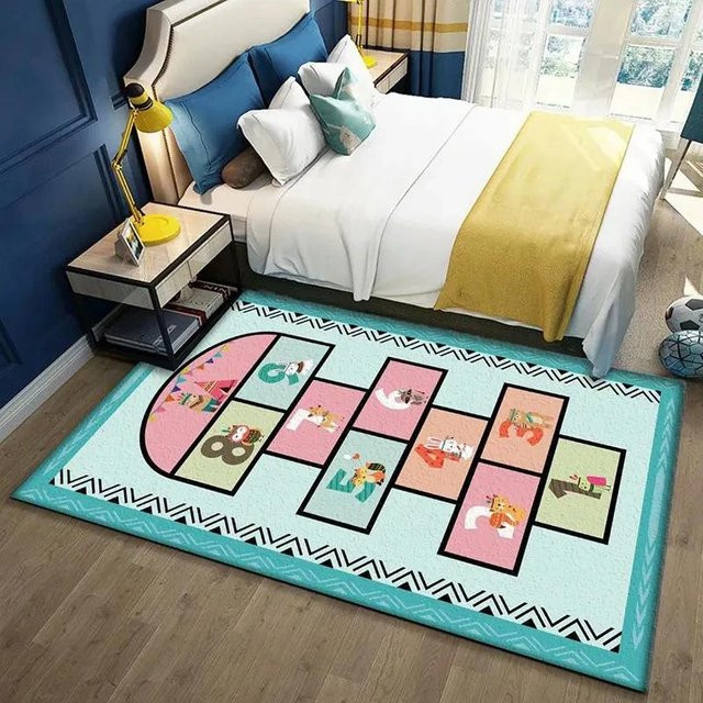 Rutschfester pädagogischer Hüpfspiel-Zahlen Teppich von Wucifang Jewelry für Kinder, Mehrfarbig, B/T: 120 x 40 cm - Bild 1