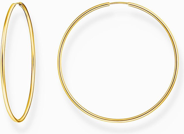 Thomas Sabo Creolen vergoldet, 925 Silber, 60 mm, Damen - Bild 1