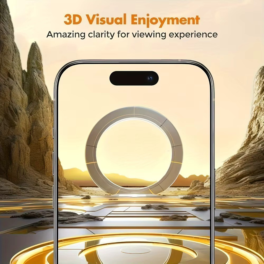 DIXSG 3-teiliges Anti-Spionage-Displayschutz Set aus gehärtetem Glas mit 9H Härte für iPhone 17 16 15 14 13 12 11 Pro Max Plus XR XS - Bild 3