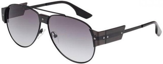 McQ MQ0002S Sonnenbrille, randlos, Aviator, Metall, Unisex, grau - Bild 1