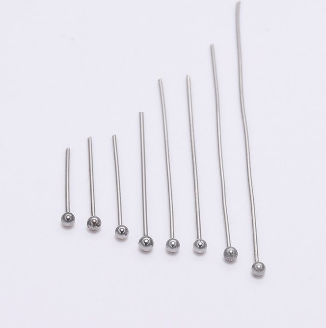 St.kunkka Headpins Edelstahl, Silber, 15-50mm - Bild 1