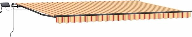 vidaXL Einziehbare Markise aus Polyester in Gelb und Orange, B: 500 cm, T: 300 cm - Bild 1